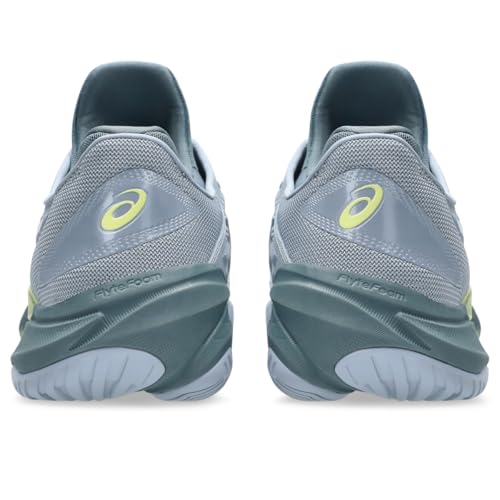 ASICS Men's Court FlyteFoam 3 Tennis Shoes, 7.5, Grey Blue/White