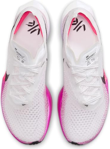 Nike Vaporfly 3 Women's Road Racing Shoes (DV4130-104, White/Vivid Purple/Purple) Size 10