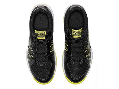 ASICS Kid's Upcourt 3 Grade School Court Shoes, 1, Black/Sour Yuzu
