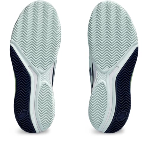 ASICS Women's Gel-Resolution 9 Clay Tennis Shoe, 9.5, Pale Mint/Blue Expanse