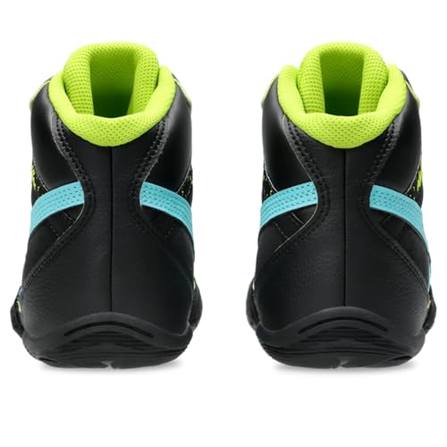 ASICS Kid's Matflex 8 GS Wrestling Shoes, K11, Black/ICE Mint
