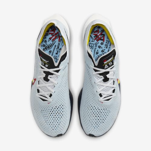 Nike Vaporfly 3 Men's Road Racing Shoes (HJ9079-100, White/Pure Platinum/Speed Yellow) Size 14