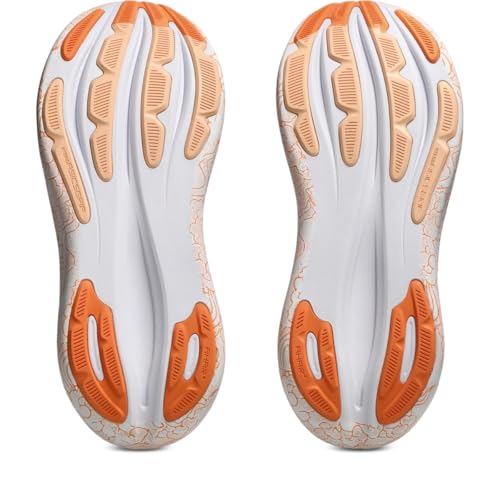 ASICS Unisex Gel-Nimbus 28 Tokyo Running Shoes, 5.5M / 7W, White/Apricot Crush