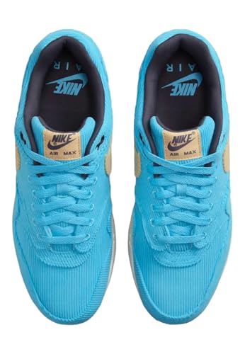 Nike Men's Air Max 1 PRM Baltic Blue/Sesame-Gridiron (FB8915 400) - 9