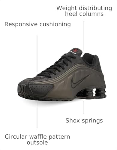 Nike Shox R4 Men's Shoes (Black/Black/Bright Crimson/Black) Size 10