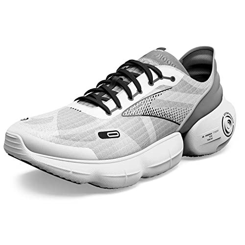 Brooks Women's Aurora Neutral Running Shoe - White/Alloy/Black - 5.5 Medium
