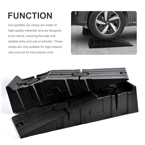 2-Pack Car Ramps - Heavy-Duty Car Lifts for Home Garage or Shop - 16,000lb GVW Capacity, 8,000lb Load Capacity Per Pair - SUV, Agricultural Vehicle, or Pickup Truck Ramp