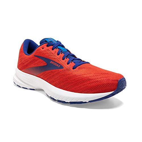Brooks Mens Launch 7 Running Shoe - Cherry/Red/Mazarine - D - 10.5