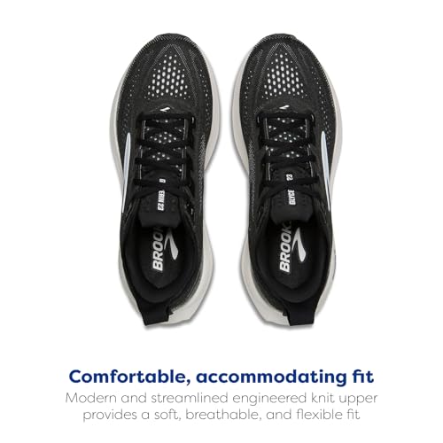 Brooks Women’s Glycerin 23 Neutral Running Shoe - Black/Grey/White - 10 Medium
