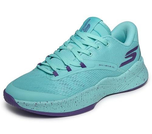 Skechers Men's Basketball SKX Nexus Sneaker, Turquoise, 11