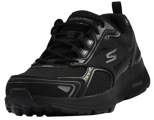 Skechers mens Gorun Consistent - Athletic Workout Running Walking Shoe With Air Cooled Foam Sneaker, Black/Charcoal, 7 X-Wide US