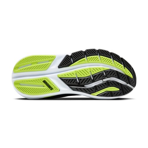 Brooks Men’s Ghost Max 3 Neutral Running & Walking Shoe - Black/Navy/Acid Lime - 11.5 Medium