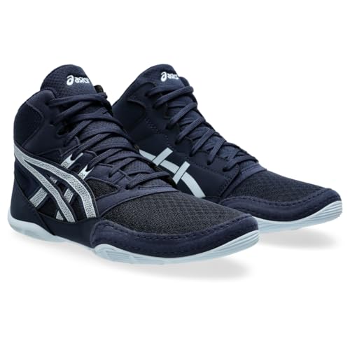 ASICS Kid's Snapdown 4 Grade School Wrestling Shoes, 4.5, Midnight/Cool Grey