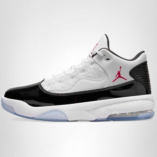 Jordan Max Aura 2 Big Kid Shoes, White/Gym Red-Black, CN8094-102, Size 5y US