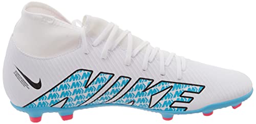 Nike Men's Mercurial Superfly 9 Club Fg/MgSneaker, White Baltic Blue Pink Blast, 9 US