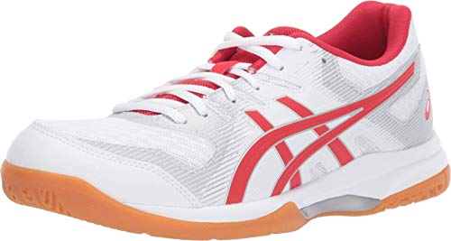 ASICS Gel-Rocket 9 Women's Volleyball Shoes, White/Classic Red, 11 M US
