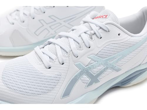 ASICS Women's Solution Swift FF 2 Tennis Shoes, 9, White/Sky