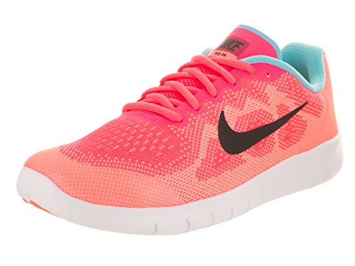 Nike Girls Free RN 2017 Gym Exercise Running Shoes Pink 5 Medium (B,M) Big Kid