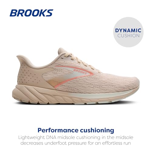 Brooks Women’s Anthem 7 Neutral Running Shoe - Almond/Grey/Desert Flower - 7 Medium