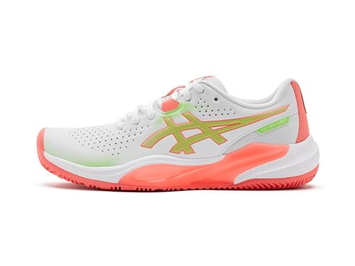 ASICS Women's Gel-Challenger 15 Padel Tennis Shoes, 8.5, White/Guava