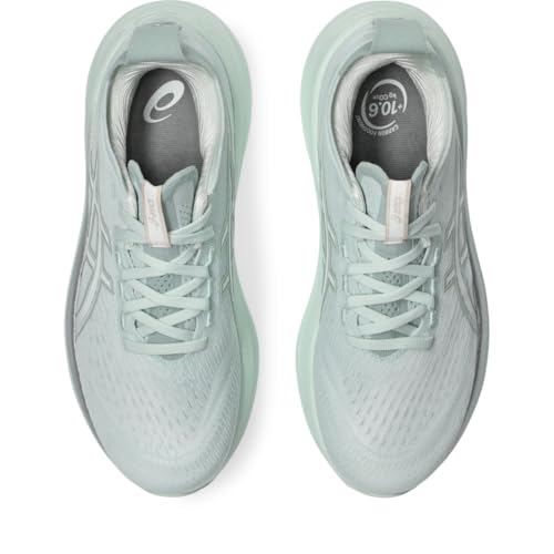 ASICS Women's Gel-Nimbus 27 Running Shoes, 11, Pure Aqua/White