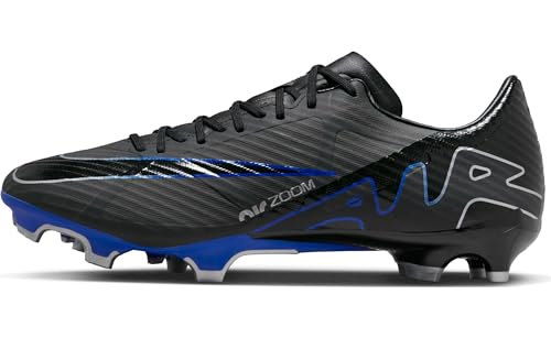Nike Phantom Gx Academy Df Fg/Mg, Men's Sneaker, Black Chrome Hyper Royal, 10.5 US