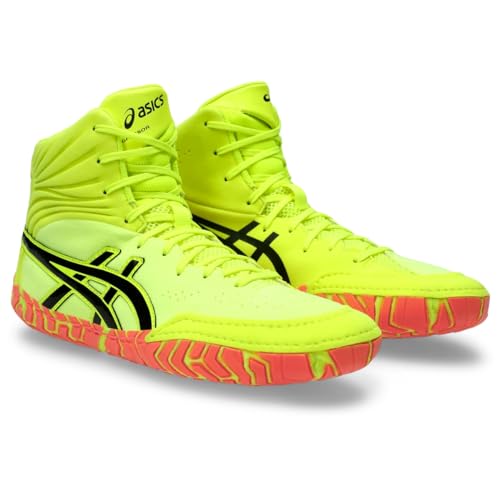 ASICS Men's Aggressor 5 Wrestling Shoes, 13, Safety Yellow/Black