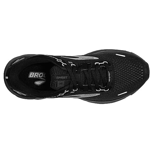 Brooks Women's Ghost 14 GTX Waterproof Neutral Running Shoe - Black/Blackened Pearl - 8.5 Medium