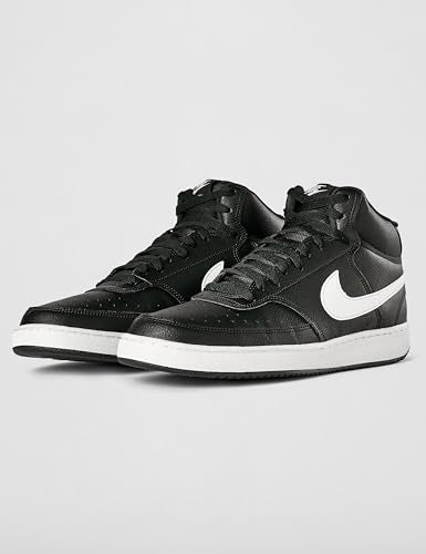 Nike Men's Court Vision Mid Next Nature Shoes, Black/White-Black, 9