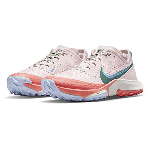 Nike Women's Air Zoom Terra Kiger 7 Trail Running Shoe (10, Light Soft Pink/Bicoastal, Numeric_10)