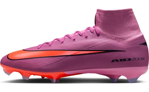 Nike Mens Mercurial Superfly 10 Club High Top Firm Ground Football Boots, Magic Flamingo Black Total Crimson, 9