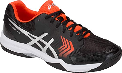 ASICS Gel-Dedicate 5 Men's Tennis Shoe, Black/Silver, 9 D US