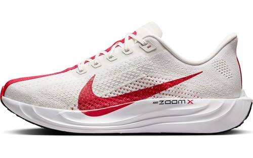 Nike Pegasus Plus Men's Road Running Shoes (FQ7262-003, Platinum Tint/Phantom/Black/University Red) Size 12