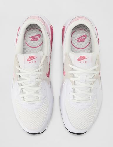 Nike Women's Air Max Excee Shoes, White/Peony-Pink Foam-Platinum Tint, 6.5