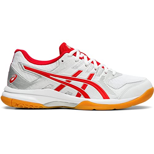ASICS Gel-Rocket 9 Women's Volleyball Shoes, White/Classic Red, 11 M US