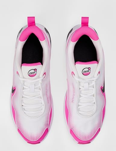 Nike Big Kid's Air Max Nova Shoes, White/Black-Laser Fuchsia, 5.5Y