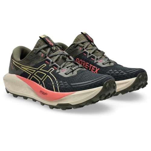 ASICS Women's Gel-Trabuco 13 GTX Running Shoe, 8, Black/Lemongrass