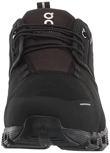 On Men's Cloud 5 Waterproof Sneakers, Black/Black, 11