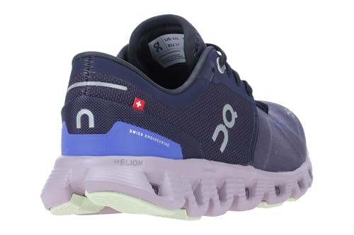 On Running Cloud X 3 Women, Midnight/Heron, 5.5