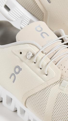 On Men's Cloud 5 Sneakers, Cream/Sand, Off White, 11.5 Medium US