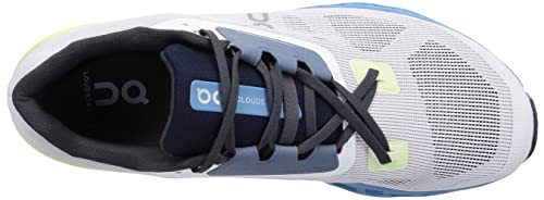 ON Mens Cloudstratus Synthetic Textile Trainers (Frost/Niagra, us_Footwear_Size_System, Adult, Men, Numeric, Medium, Numeric_10_Point_5)