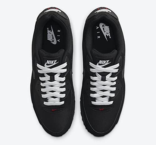 NIKE Air Max 90g Men's Golf Shoe, Black Sport Red White, 7.5 UK, Black Sport Red White, 8.5