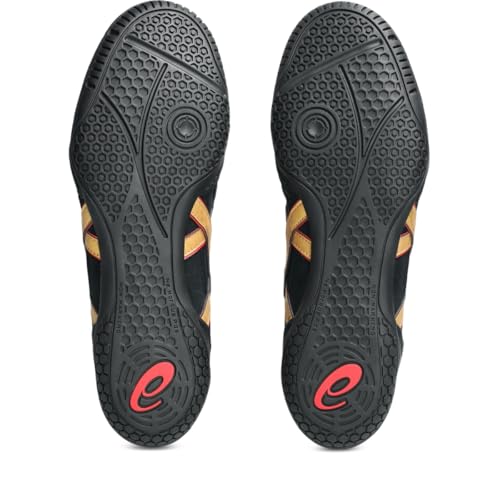 ASICS Men's DAN Gable EVO 3 Wrestling Shoes, 14, Black/Pure Gold