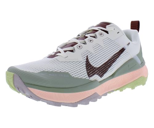 Nike React Wildhorse 8 Unisex Shoes Size 8, Color: Sail/Dark Pony/Jade/Horizon/Pure White