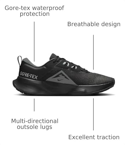 Nike Men's Juniper Trail 2 Gore-tex V2 Trainers, Black Cool Grey Anthracite, 10