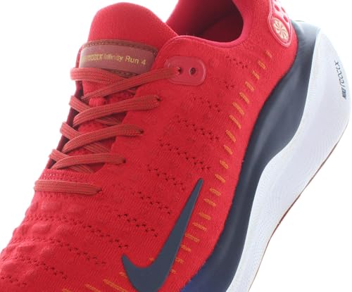 Nike InfinityRN 4 Men's Road Running Shoes (Extra Wide) (FN0881-600, University Red/Campfire Orange) Size 11