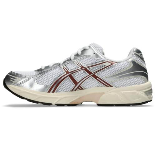 ASICS Unisex Gel-1130 Sneakers, White/Rusted Rock, 8.5 US Women/7 US Men