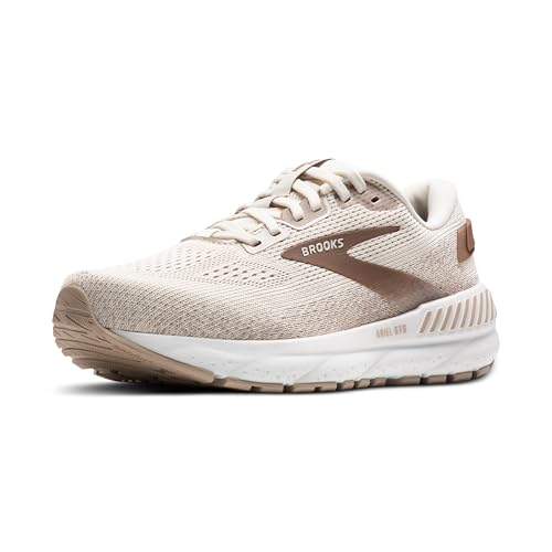 Brooks Women’s Ariel GTS 24 Supportive Running & Walking Shoe - Coconut/Chateau/Portabella - 10 X-Wide