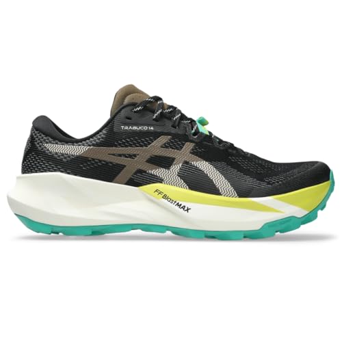 ASICS Men's Trabuco 14 Trail Running Shoes, 11, Black/Clay Canyon