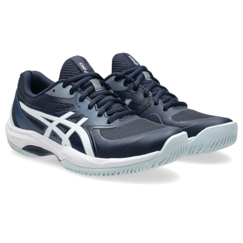 ASICS Women's Game FlyteFoam Tennis Shoes, 9, Midnight/White